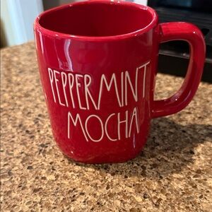 Rae Dunn Red Peppermint Mocha Mug